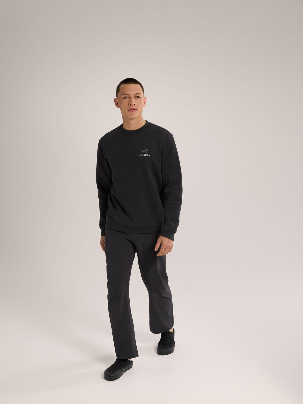 Emblem Fleece Crew Neck Pullover Men's