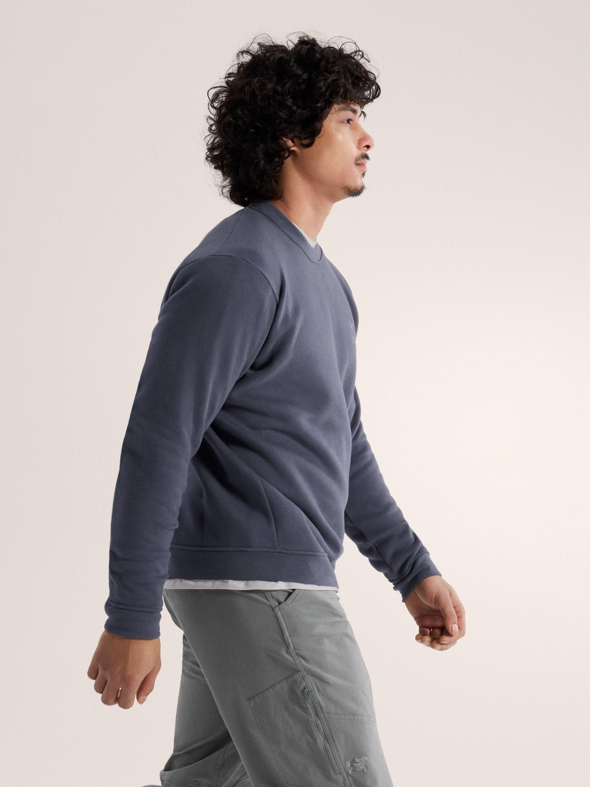 Emblem Fleece Crew Neck Pullover Men's