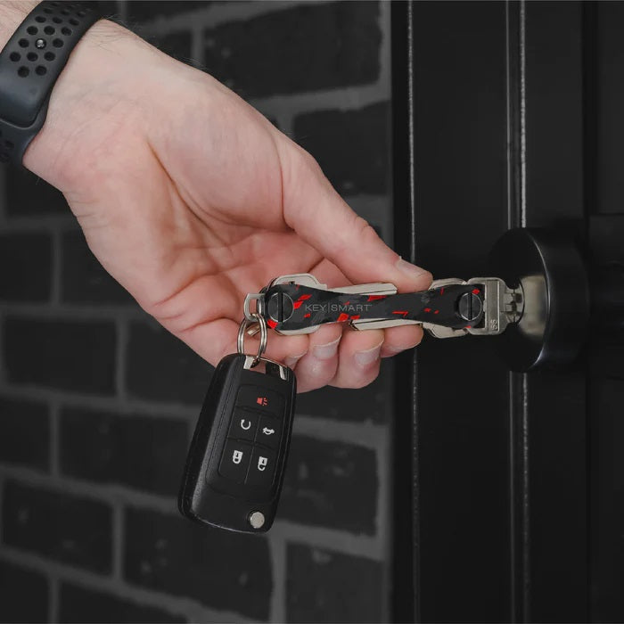 KeySmart Keyholder  Red Forged Carbon