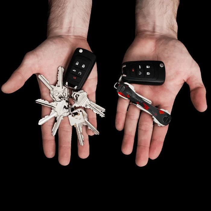 KeySmart Keyholder  Red Forged Carbon