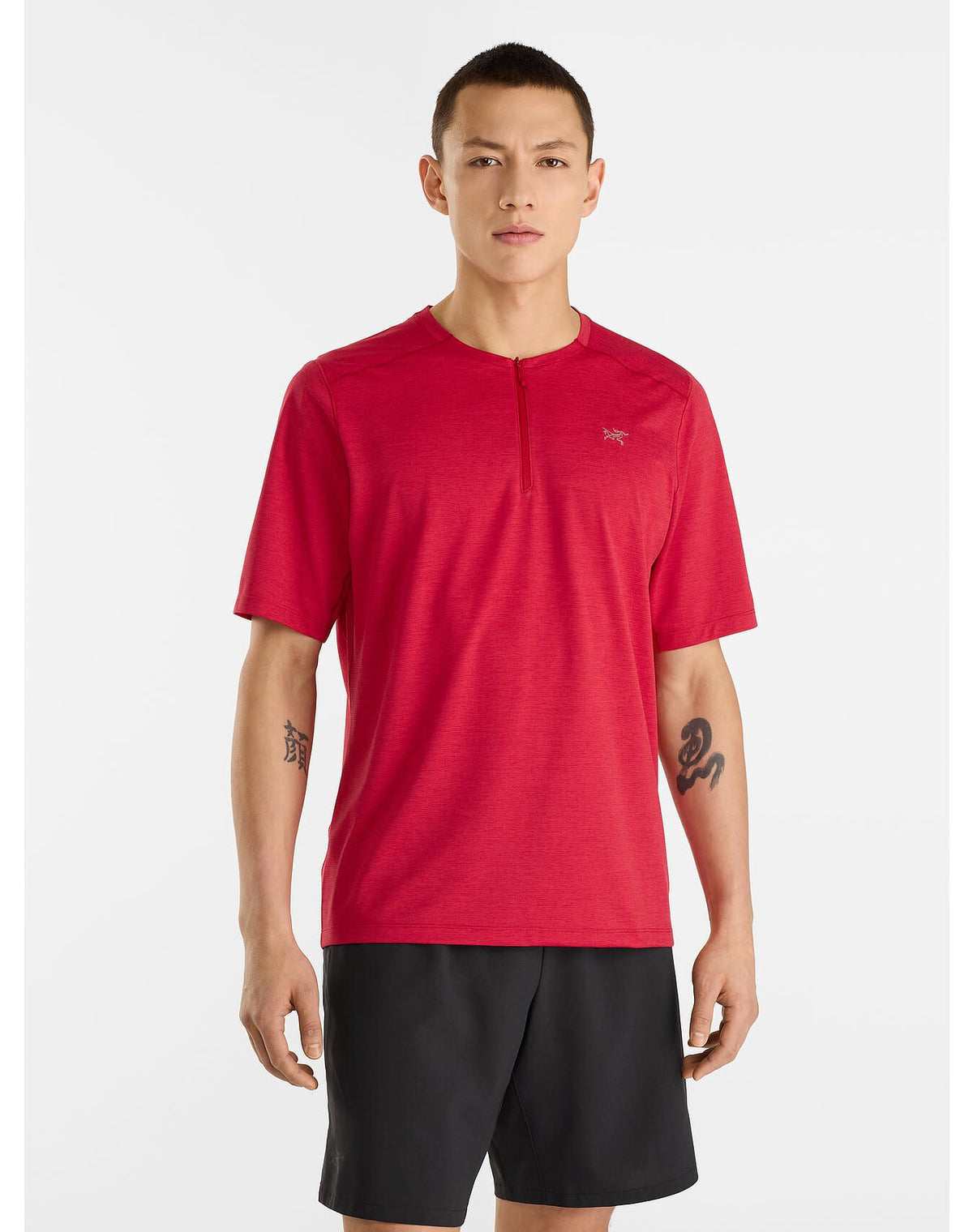 Cormac 1/4 Zip Neck Shirt SS Men's