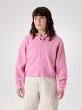 Emblem Fleece Full Zip Crop Hoody Women's