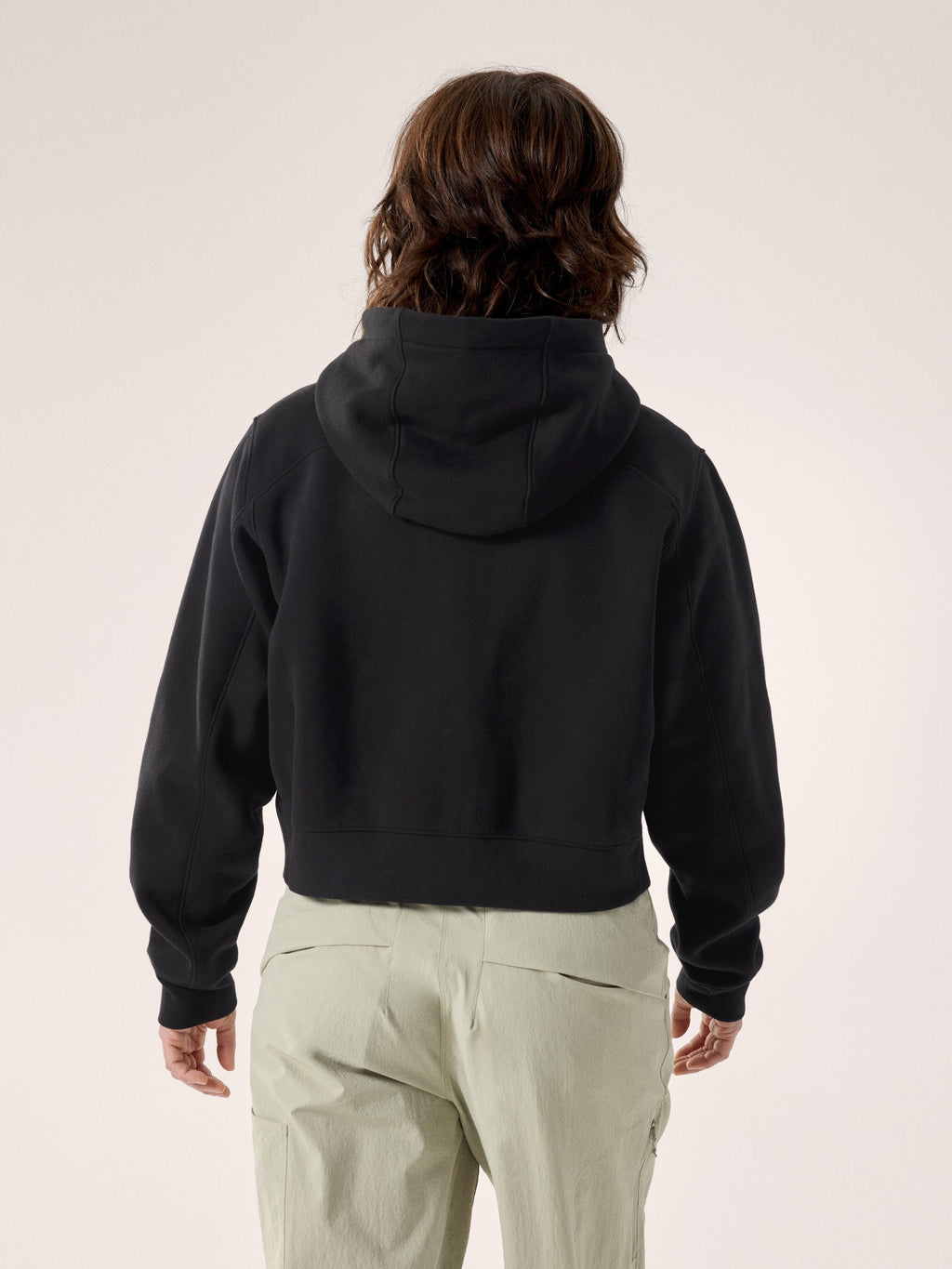 Emblem Fleece Full Zip Crop Hoody Women's