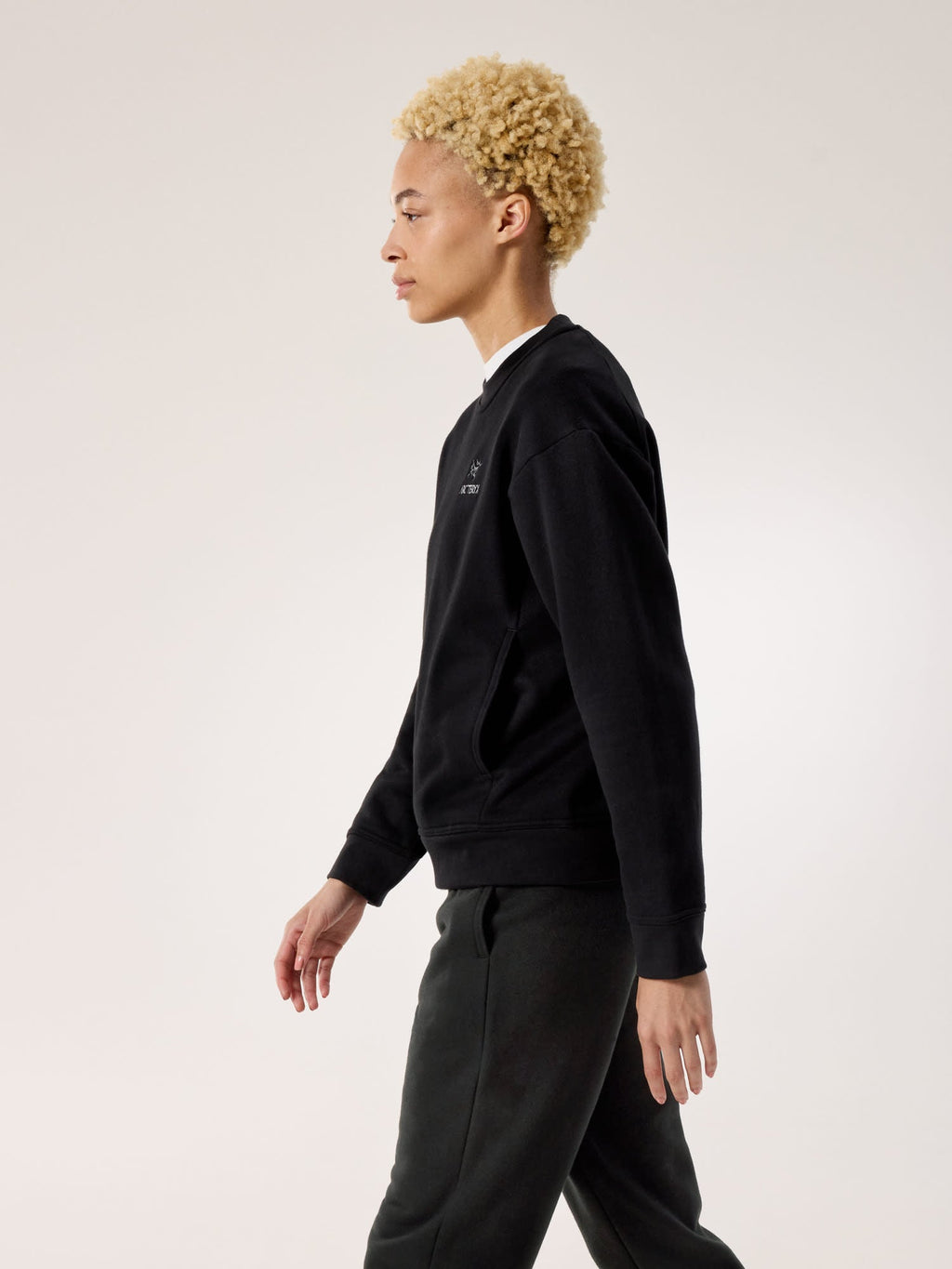 Emblem Fleece Crew Neck Pullover Women's