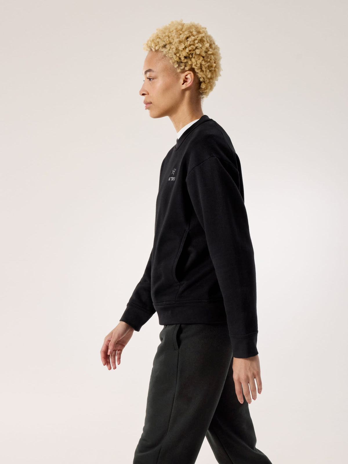 Emblem Fleece Crew Neck Pullover Women's