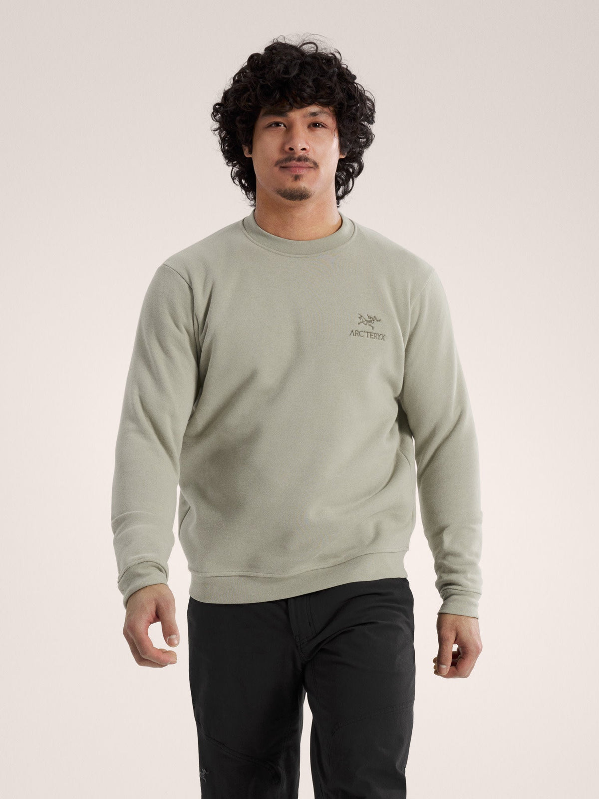 Emblem Fleece Crew Neck Pullover Men's